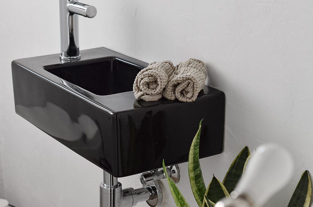 Moderne Betonoptik – neuer Look fürs Gäste WC