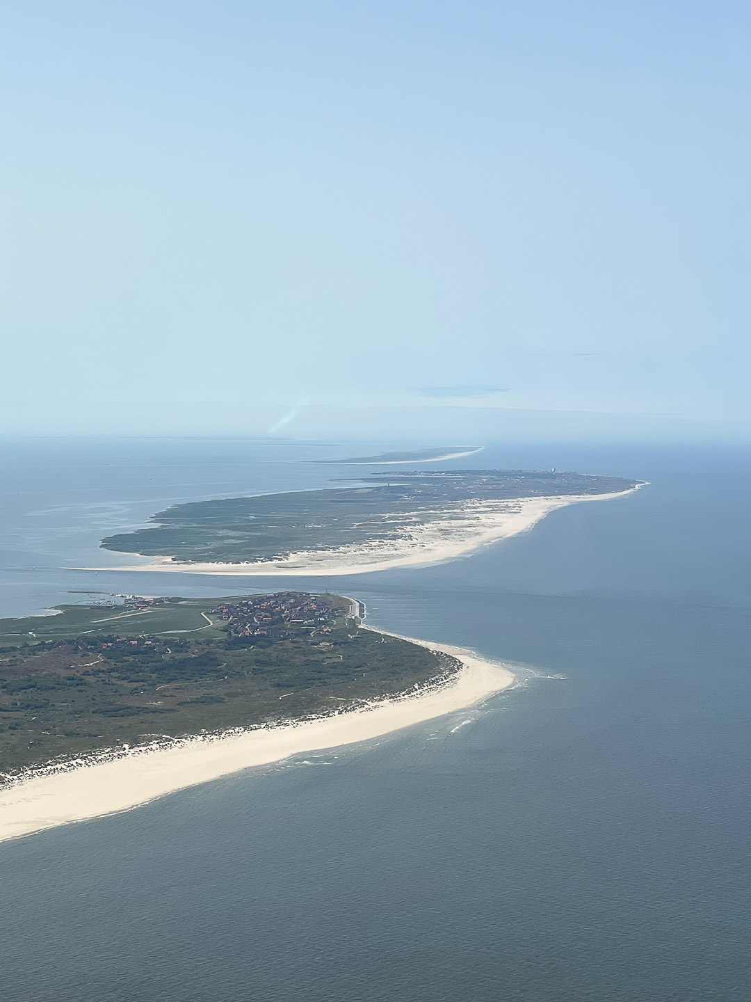 Blick von oben auf Insel Norderney 